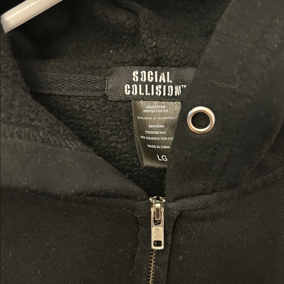 Social Collision Halloween Hooded Sweatshirt Large - Picture 4 of 7
